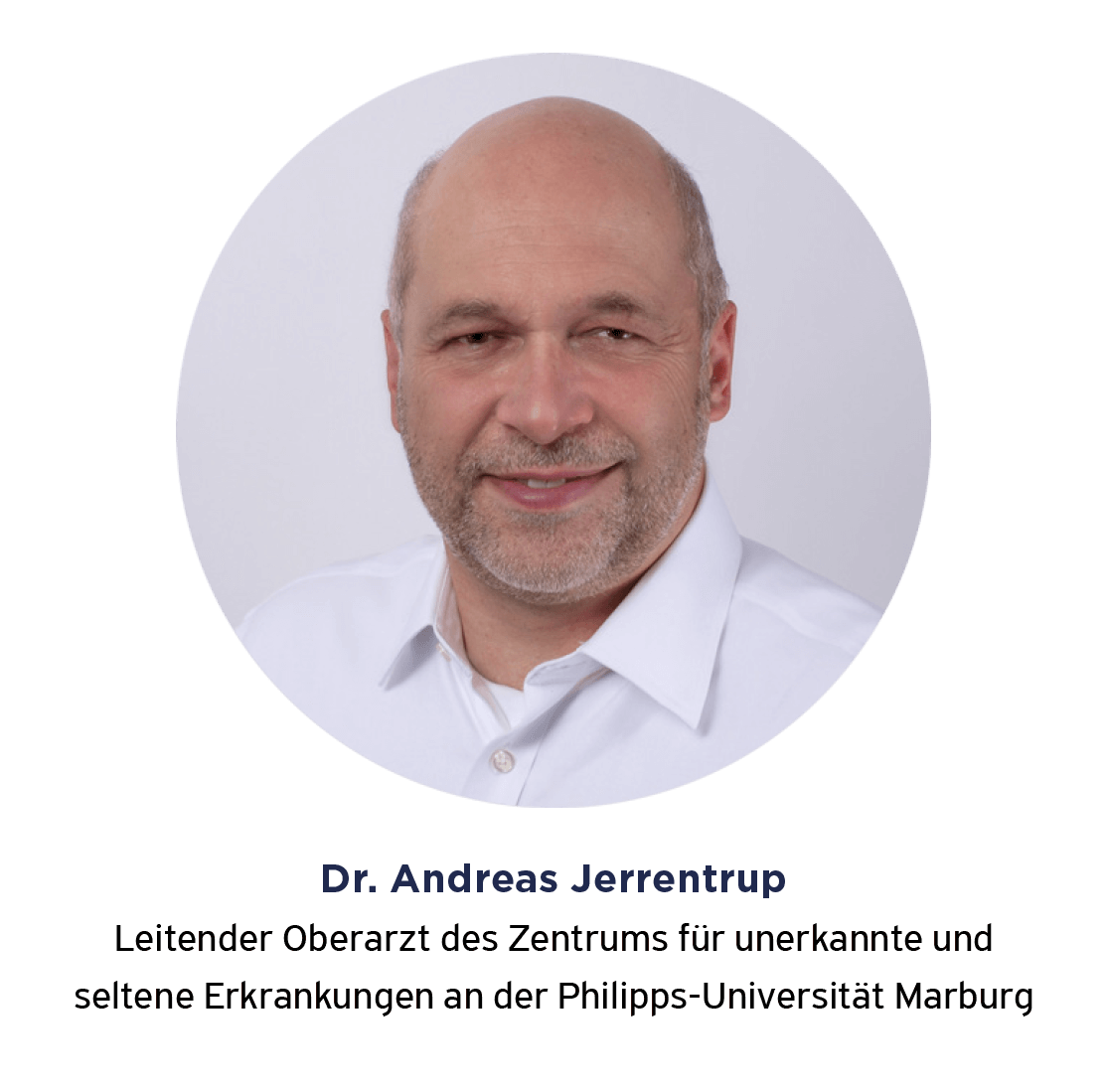 Porträt Dr. Andreas Jerrentrup, Leitender Oberarzt des Zentrums für unerkannte und seltene Erkrankungen an der Philipps-Universität Marburg
