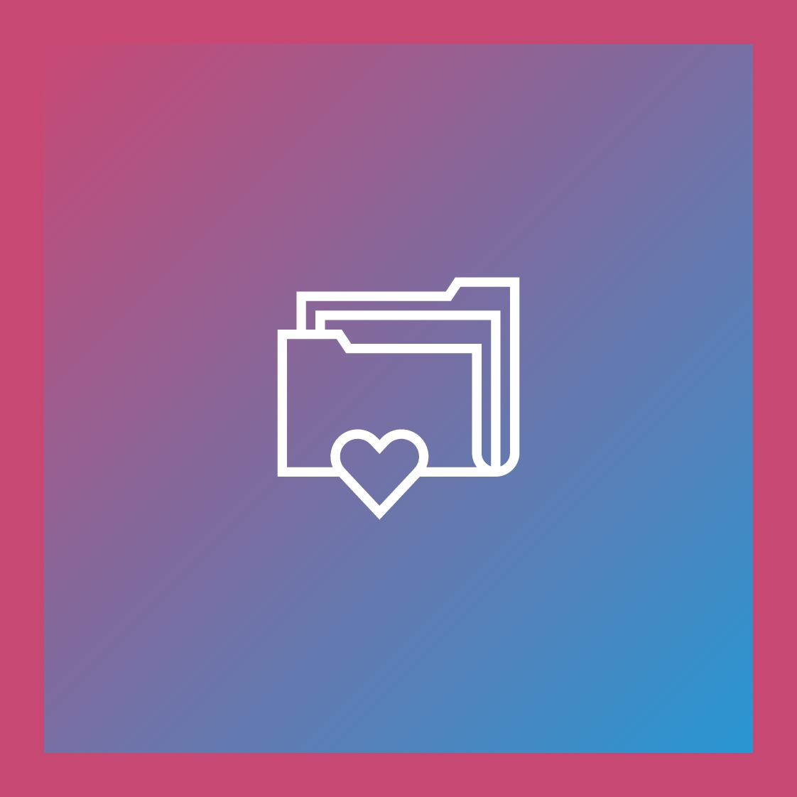 Ein Icon, dass die PBC Begleitmappe illustriert.