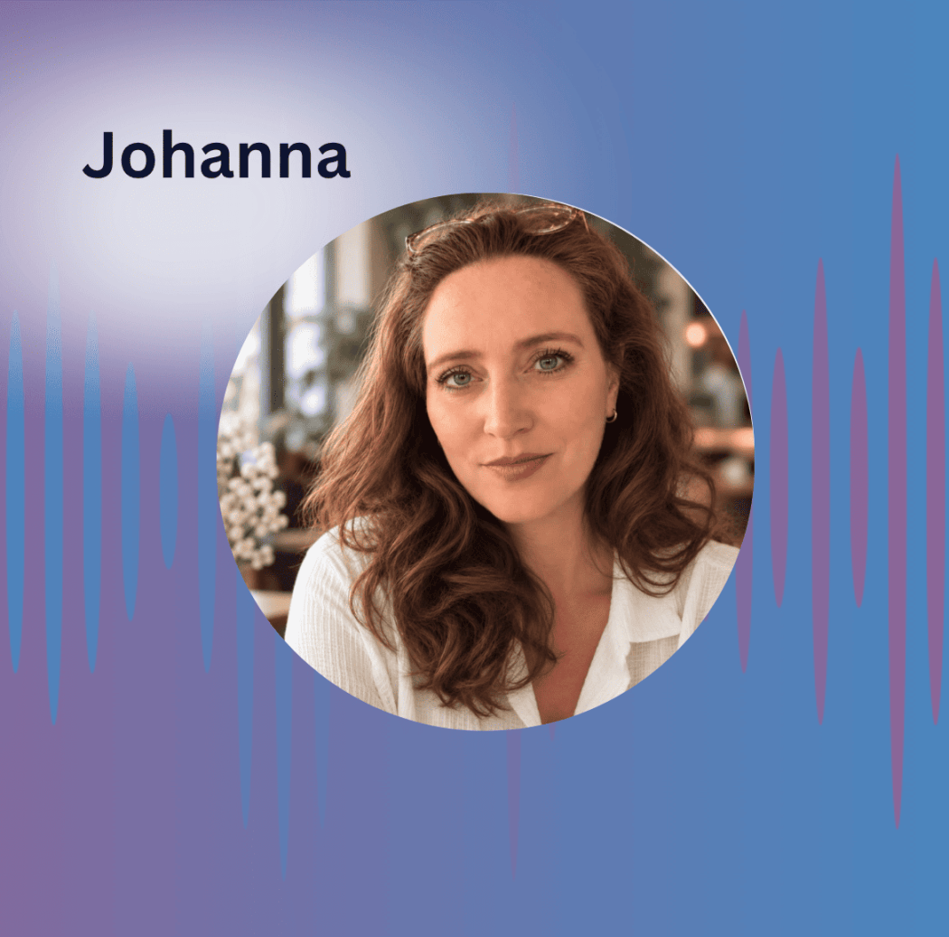 Porträt der Schlaganfall-Betroffenen Johanna, die über ihre Familie und den Weg zurück in einen veränderten Alltag berichtet.